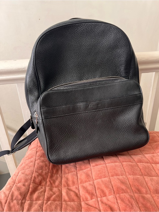 Coach Handbags - Coach black pebbled leather backpack